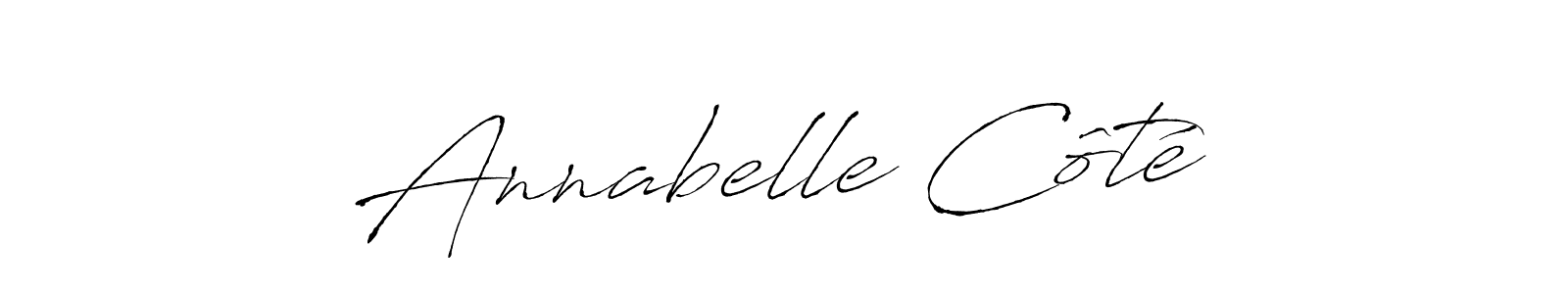 Create a beautiful signature design for name Annabelle Côté. With this signature (Antro_Vectra) fonts, you can make a handwritten signature for free. Annabelle Côté signature style 6 images and pictures png