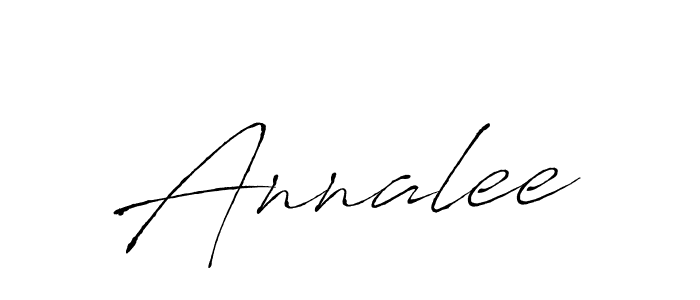 Use a signature maker to create a handwritten signature online. With this signature software, you can design (Antro_Vectra) your own signature for name Annalee. Annalee signature style 6 images and pictures png