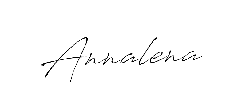 Use a signature maker to create a handwritten signature online. With this signature software, you can design (Antro_Vectra) your own signature for name Annalena. Annalena signature style 6 images and pictures png