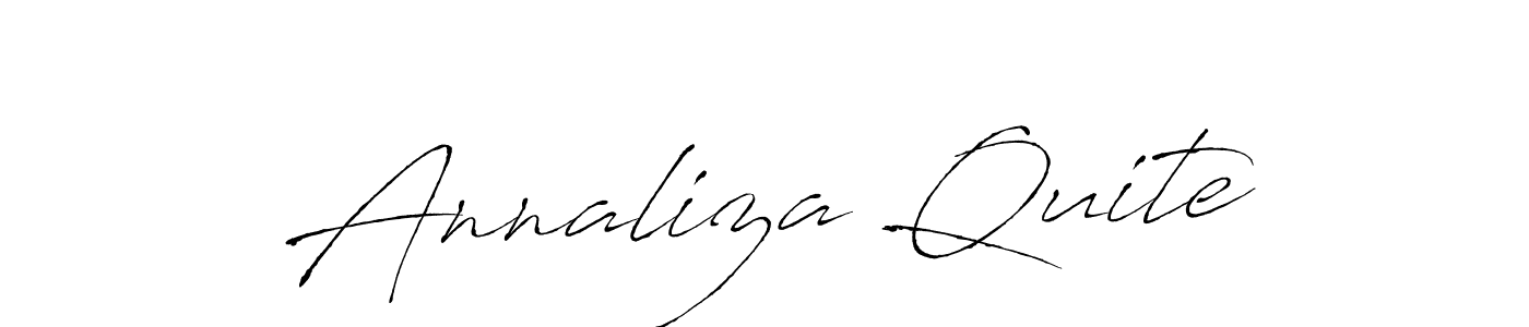 Make a beautiful signature design for name Annaliza Quite. Use this online signature maker to create a handwritten signature for free. Annaliza Quite signature style 6 images and pictures png