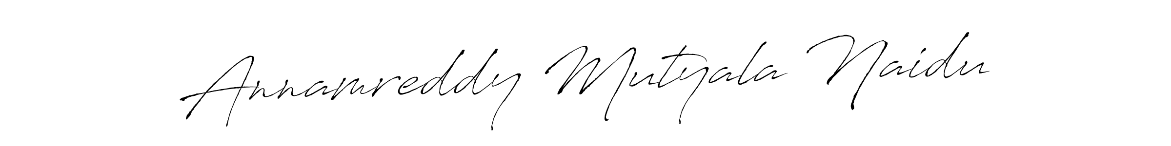 Make a beautiful signature design for name Annamreddy Mutyala Naidu. With this signature (Antro_Vectra) style, you can create a handwritten signature for free. Annamreddy Mutyala Naidu signature style 6 images and pictures png