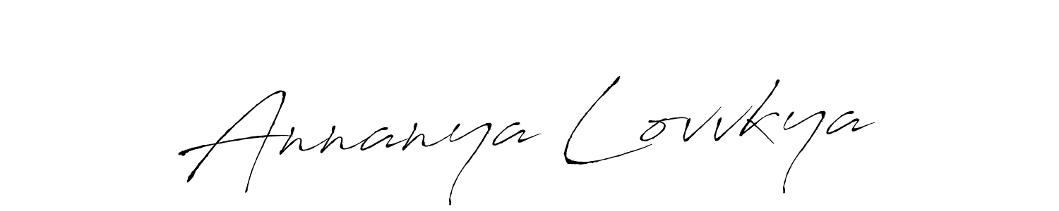 Create a beautiful signature design for name Annanya Lovvkya. With this signature (Antro_Vectra) fonts, you can make a handwritten signature for free. Annanya Lovvkya signature style 6 images and pictures png