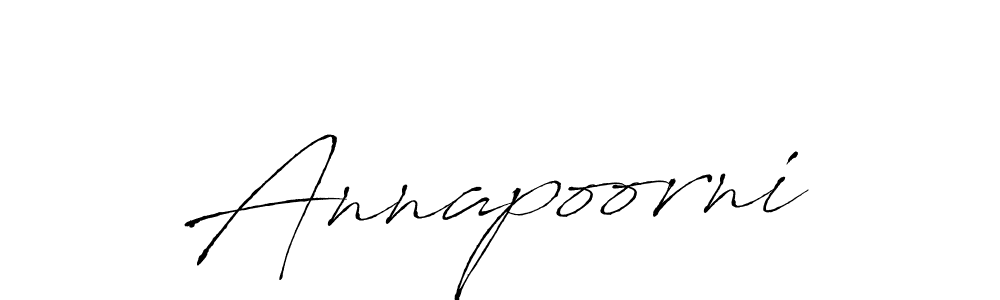 Design your own signature with our free online signature maker. With this signature software, you can create a handwritten (Antro_Vectra) signature for name Annapoorni. Annapoorni signature style 6 images and pictures png