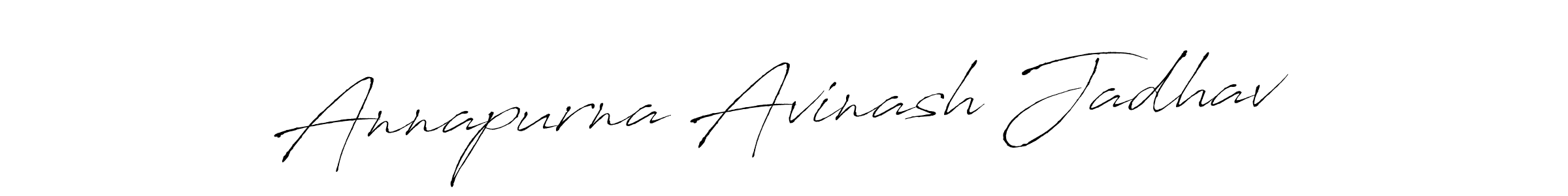 Also we have Annapurna Avinash Jadhav name is the best signature style. Create professional handwritten signature collection using Antro_Vectra autograph style. Annapurna Avinash Jadhav signature style 6 images and pictures png