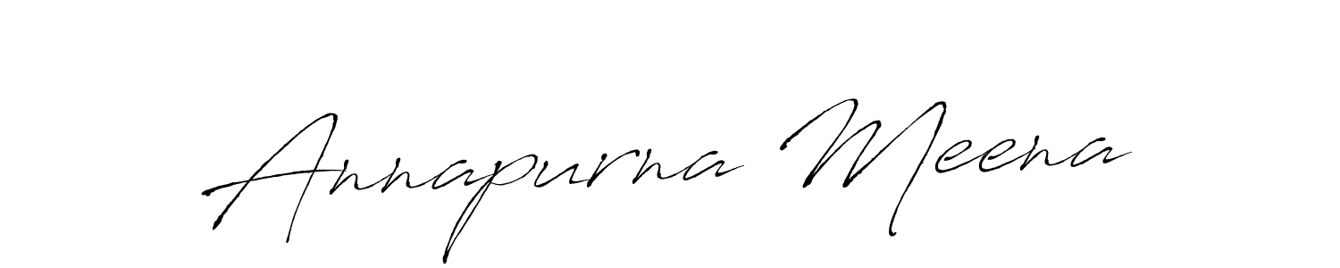 How to make Annapurna Meena name signature. Use Antro_Vectra style for creating short signs online. This is the latest handwritten sign. Annapurna Meena signature style 6 images and pictures png