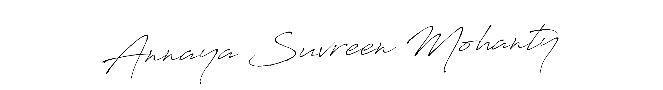 You should practise on your own different ways (Antro_Vectra) to write your name (Annaya Suvreen Mohanty) in signature. don't let someone else do it for you. Annaya Suvreen Mohanty signature style 6 images and pictures png
