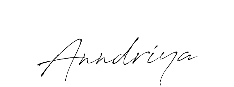 Use a signature maker to create a handwritten signature online. With this signature software, you can design (Antro_Vectra) your own signature for name Anndriya. Anndriya signature style 6 images and pictures png