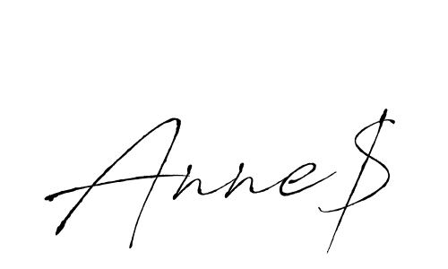 The best way (Antro_Vectra) to make a short signature is to pick only two or three words in your name. The name Anne$ include a total of six letters. For converting this name. Anne$ signature style 6 images and pictures png