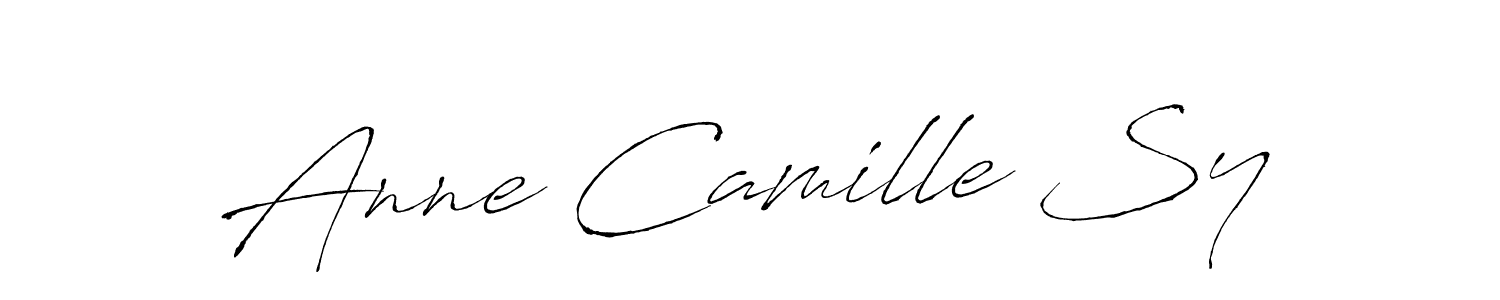 if you are searching for the best signature style for your name Anne Camille Sy. so please give up your signature search. here we have designed multiple signature styles  using Antro_Vectra. Anne Camille Sy signature style 6 images and pictures png