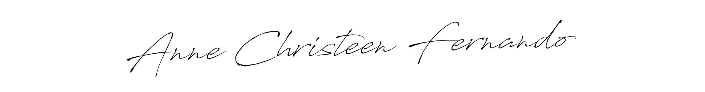 Antro_Vectra is a professional signature style that is perfect for those who want to add a touch of class to their signature. It is also a great choice for those who want to make their signature more unique. Get Anne Christeen Fernando name to fancy signature for free. Anne Christeen Fernando signature style 6 images and pictures png