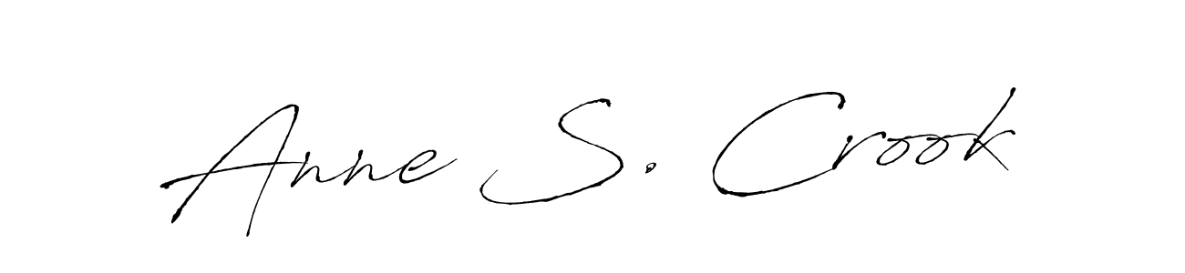 Make a beautiful signature design for name Anne S. Crook. Use this online signature maker to create a handwritten signature for free. Anne S. Crook signature style 6 images and pictures png