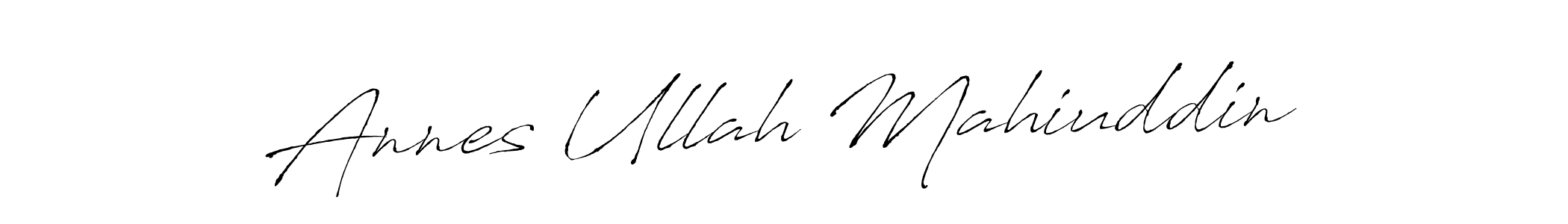 Once you've used our free online signature maker to create your best signature Antro_Vectra style, it's time to enjoy all of the benefits that Annes Ullah Mahiuddin name signing documents. Annes Ullah Mahiuddin signature style 6 images and pictures png