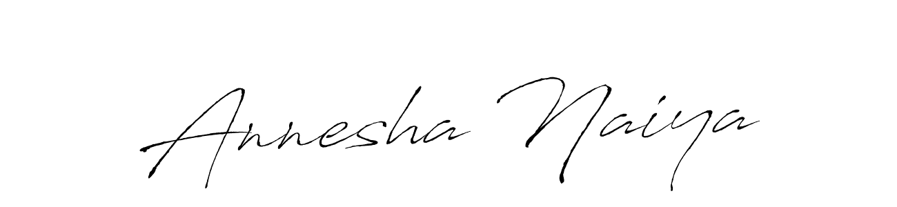 The best way (Antro_Vectra) to make a short signature is to pick only two or three words in your name. The name Annesha Naiya include a total of six letters. For converting this name. Annesha Naiya signature style 6 images and pictures png