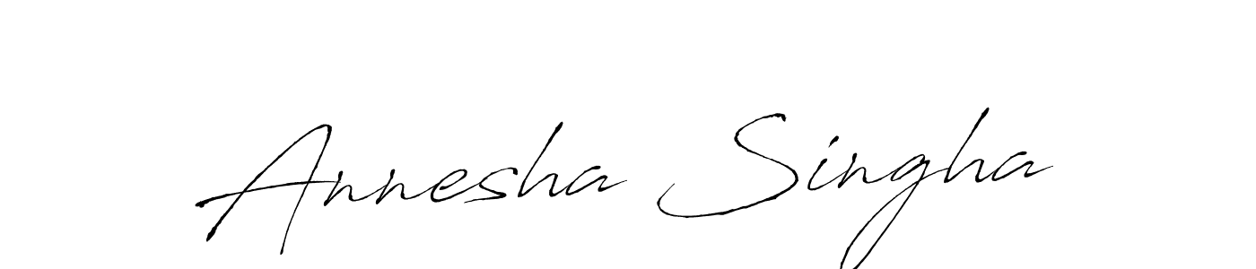 The best way (Antro_Vectra) to make a short signature is to pick only two or three words in your name. The name Annesha Singha include a total of six letters. For converting this name. Annesha Singha signature style 6 images and pictures png