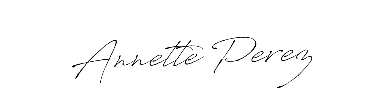 Make a beautiful signature design for name Annette Perez. With this signature (Antro_Vectra) style, you can create a handwritten signature for free. Annette Perez signature style 6 images and pictures png