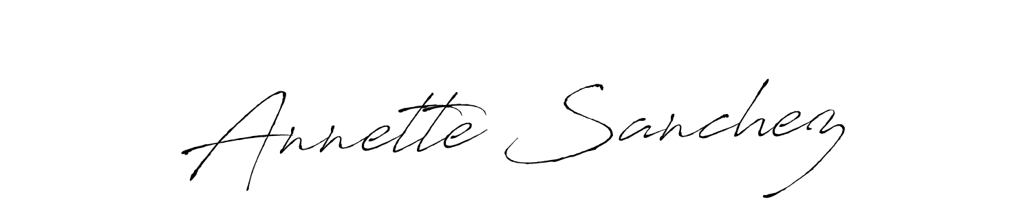 Make a beautiful signature design for name Annette Sanchez. With this signature (Antro_Vectra) style, you can create a handwritten signature for free. Annette Sanchez signature style 6 images and pictures png