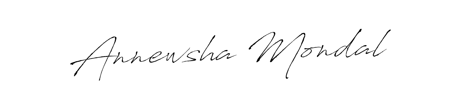 Make a beautiful signature design for name Annewsha Mondal. With this signature (Antro_Vectra) style, you can create a handwritten signature for free. Annewsha Mondal signature style 6 images and pictures png