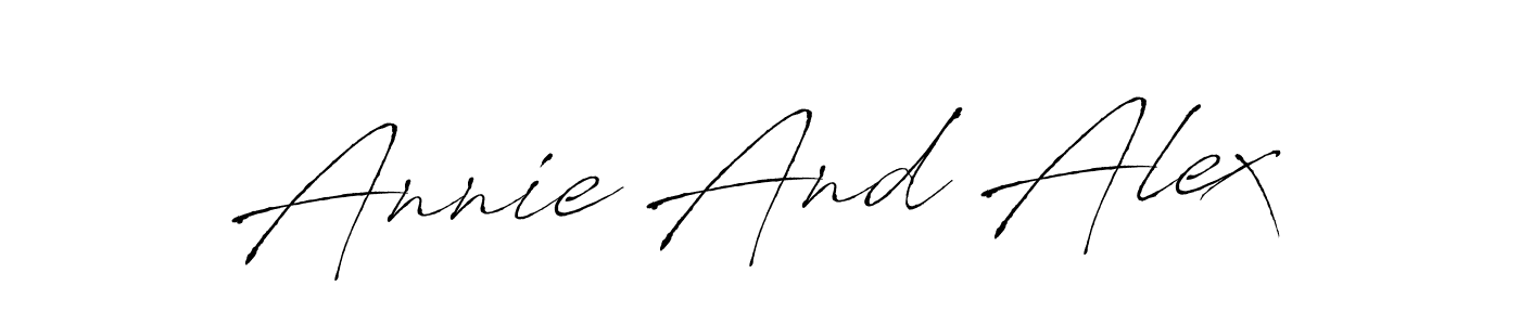 Use a signature maker to create a handwritten signature online. With this signature software, you can design (Antro_Vectra) your own signature for name Annie And Alex. Annie And Alex signature style 6 images and pictures png