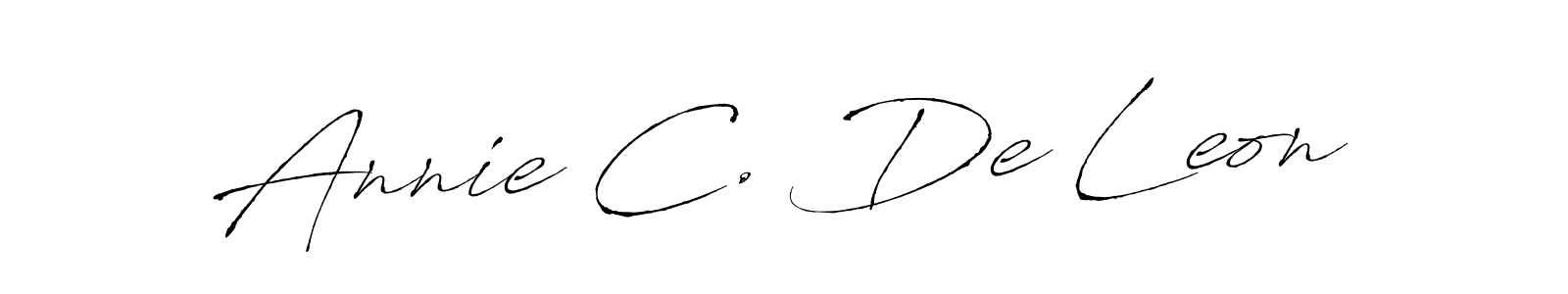 You should practise on your own different ways (Antro_Vectra) to write your name (Annie C. De Leon) in signature. don't let someone else do it for you. Annie C. De Leon signature style 6 images and pictures png