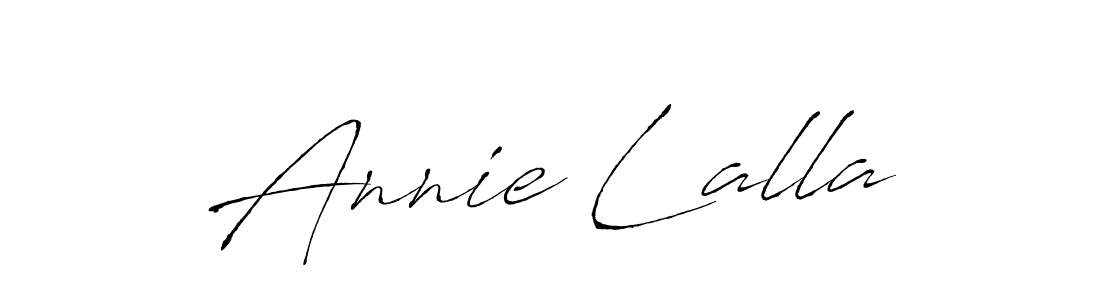 Make a beautiful signature design for name Annie Lalla. With this signature (Antro_Vectra) style, you can create a handwritten signature for free. Annie Lalla signature style 6 images and pictures png