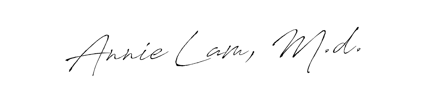 Annie Lam, M.d. stylish signature style. Best Handwritten Sign (Antro_Vectra) for my name. Handwritten Signature Collection Ideas for my name Annie Lam, M.d.. Annie Lam, M.d. signature style 6 images and pictures png