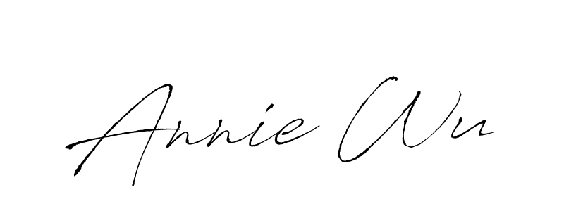 Use a signature maker to create a handwritten signature online. With this signature software, you can design (Antro_Vectra) your own signature for name Annie Wu. Annie Wu signature style 6 images and pictures png