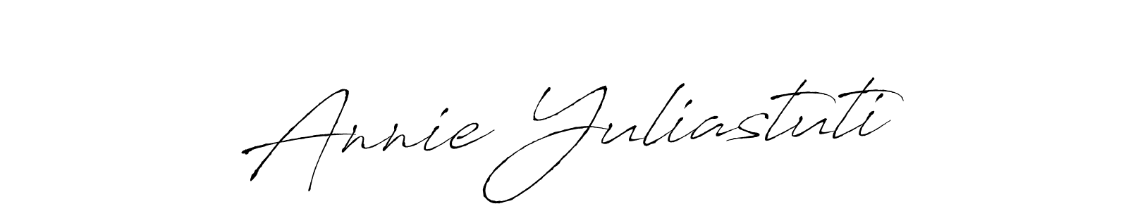 Make a short Annie Yuliastuti signature style. Manage your documents anywhere anytime using Antro_Vectra. Create and add eSignatures, submit forms, share and send files easily. Annie Yuliastuti signature style 6 images and pictures png