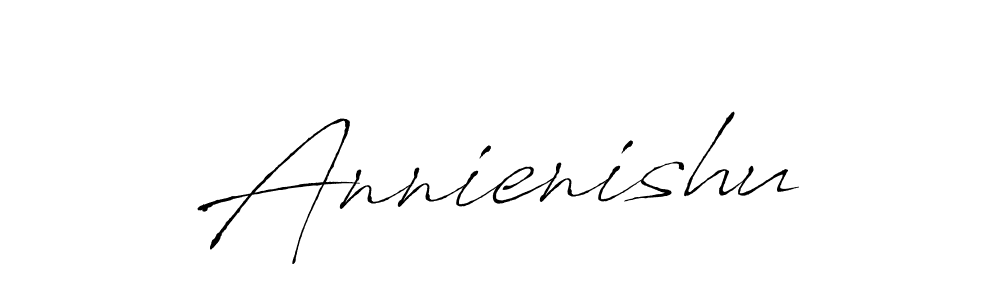 Make a beautiful signature design for name Annienishu. With this signature (Antro_Vectra) style, you can create a handwritten signature for free. Annienishu signature style 6 images and pictures png