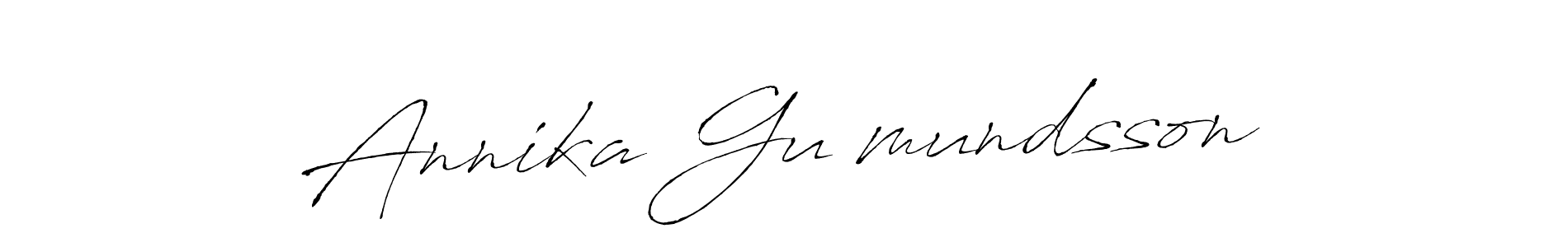 Design your own signature with our free online signature maker. With this signature software, you can create a handwritten (Antro_Vectra) signature for name Annika Guðmundsson. Annika Guðmundsson signature style 6 images and pictures png