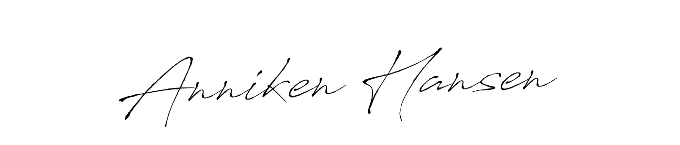 The best way (Antro_Vectra) to make a short signature is to pick only two or three words in your name. The name Anniken Hansen include a total of six letters. For converting this name. Anniken Hansen signature style 6 images and pictures png