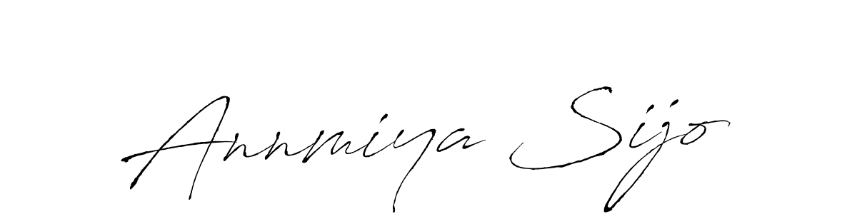 The best way (Antro_Vectra) to make a short signature is to pick only two or three words in your name. The name Annmiya Sijo include a total of six letters. For converting this name. Annmiya Sijo signature style 6 images and pictures png