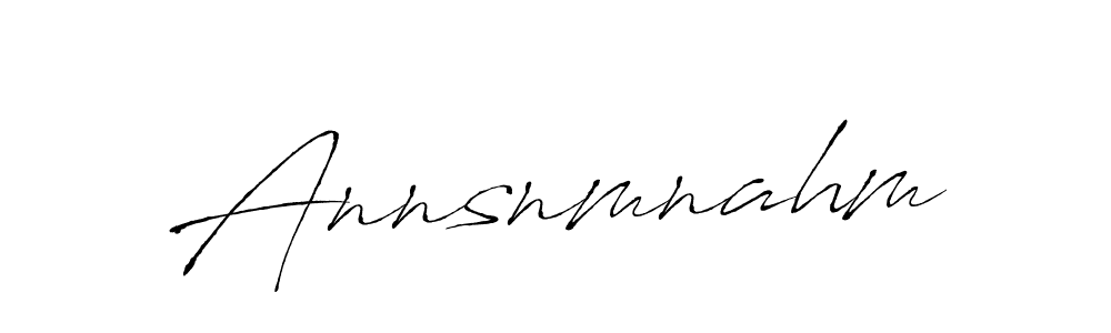 Annsnmnahm stylish signature style. Best Handwritten Sign (Antro_Vectra) for my name. Handwritten Signature Collection Ideas for my name Annsnmnahm. Annsnmnahm signature style 6 images and pictures png