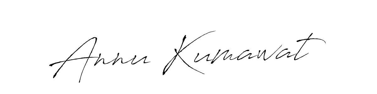 Create a beautiful signature design for name Annu Kumawat. With this signature (Antro_Vectra) fonts, you can make a handwritten signature for free. Annu Kumawat signature style 6 images and pictures png