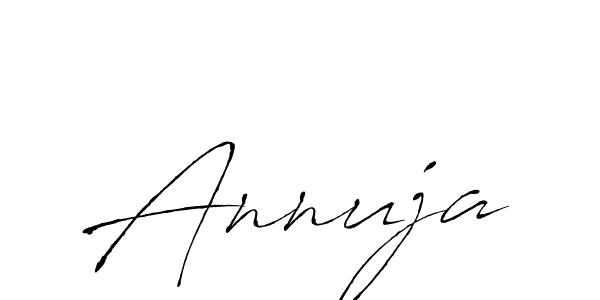 Make a beautiful signature design for name Annuja. With this signature (Antro_Vectra) style, you can create a handwritten signature for free. Annuja signature style 6 images and pictures png