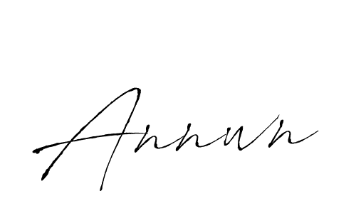 Annwn stylish signature style. Best Handwritten Sign (Antro_Vectra) for my name. Handwritten Signature Collection Ideas for my name Annwn. Annwn signature style 6 images and pictures png