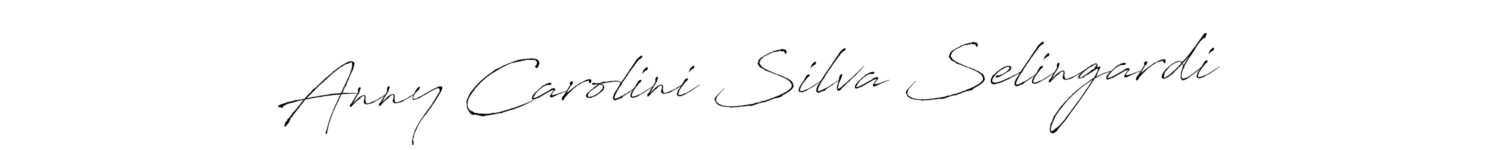 Antro_Vectra is a professional signature style that is perfect for those who want to add a touch of class to their signature. It is also a great choice for those who want to make their signature more unique. Get Anny Carolini Silva Selingardi name to fancy signature for free. Anny Carolini Silva Selingardi signature style 6 images and pictures png