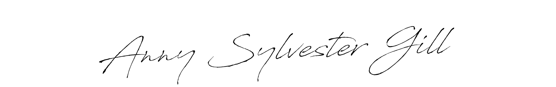 Antro_Vectra is a professional signature style that is perfect for those who want to add a touch of class to their signature. It is also a great choice for those who want to make their signature more unique. Get Anny Sylvester Gill name to fancy signature for free. Anny Sylvester Gill signature style 6 images and pictures png