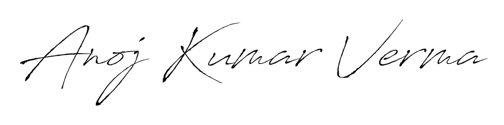Try this chic Anoj Kumar Verma handwritten sign style. Using Antro_Vectra font elements, it gives your name a sleek, memorable identity. Anoj Kumar Verma signature style 6 images and pictures png