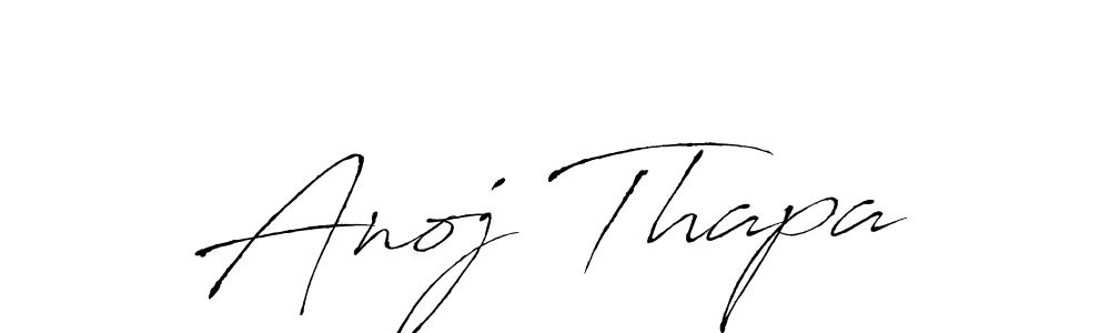 Make a beautiful signature design for name Anoj Thapa. With this signature (Antro_Vectra) style, you can create a handwritten signature for free. Anoj Thapa signature style 6 images and pictures png