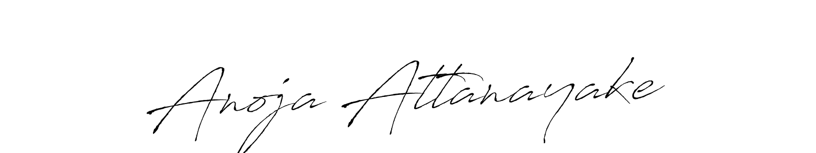 This is the best signature style for the Anoja Attanayake name. Also you like these signature font (Antro_Vectra). Mix name signature. Anoja Attanayake signature style 6 images and pictures png