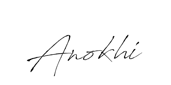 Design your own signature with our free online signature maker. With this signature software, you can create a handwritten (Antro_Vectra) signature for name Anokhi. Anokhi signature style 6 images and pictures png