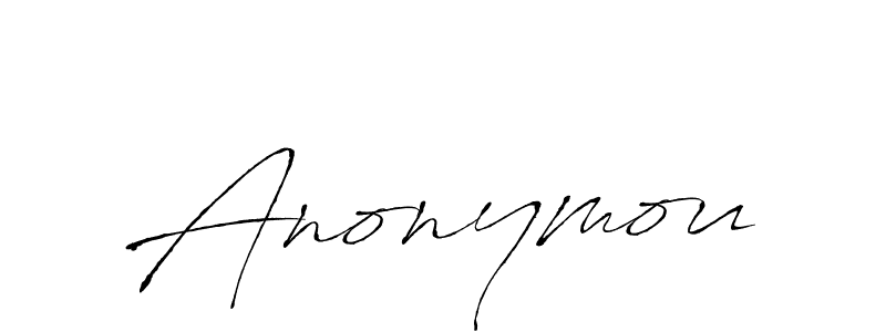 How to make Anonymou signature? Antro_Vectra is a professional autograph style. Create handwritten signature for Anonymou name. Anonymou signature style 6 images and pictures png