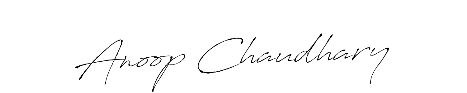 Make a beautiful signature design for name Anoop Chaudhary. With this signature (Antro_Vectra) style, you can create a handwritten signature for free. Anoop Chaudhary signature style 6 images and pictures png