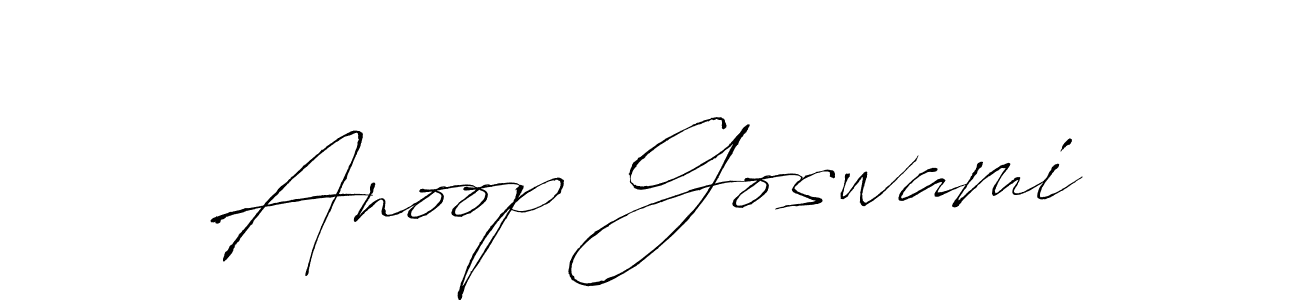 Create a beautiful signature design for name Anoop Goswami. With this signature (Antro_Vectra) fonts, you can make a handwritten signature for free. Anoop Goswami signature style 6 images and pictures png