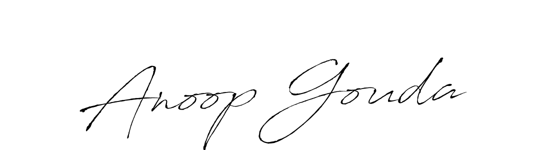 Also we have Anoop Gouda name is the best signature style. Create professional handwritten signature collection using Antro_Vectra autograph style. Anoop Gouda signature style 6 images and pictures png
