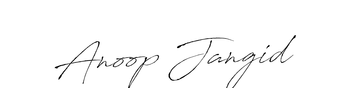 The best way (Antro_Vectra) to make a short signature is to pick only two or three words in your name. The name Anoop Jangid include a total of six letters. For converting this name. Anoop Jangid signature style 6 images and pictures png