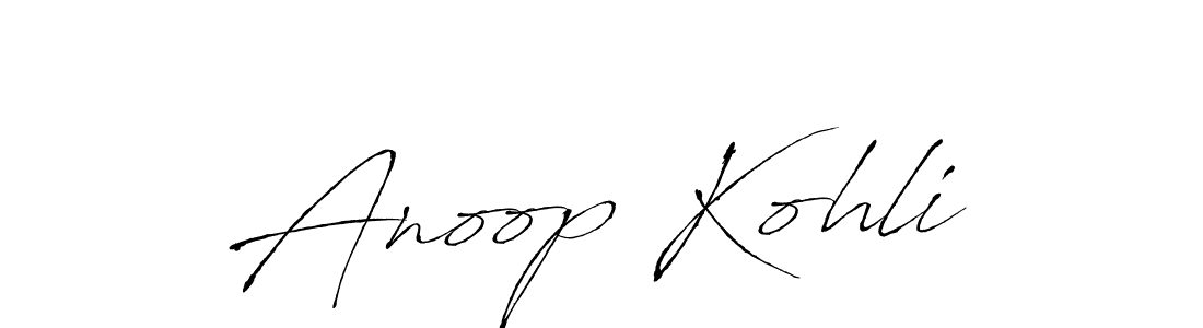 Also we have Anoop Kohli name is the best signature style. Create professional handwritten signature collection using Antro_Vectra autograph style. Anoop Kohli signature style 6 images and pictures png