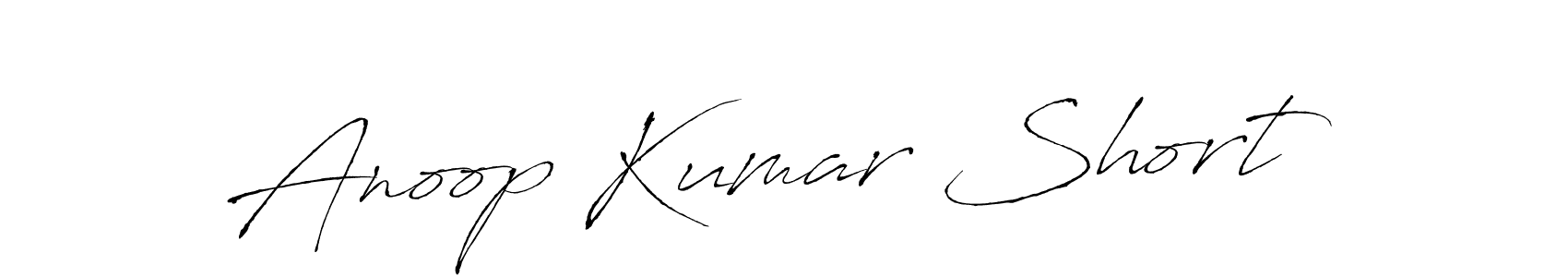 Create a beautiful signature design for name Anoop Kumar Short. With this signature (Antro_Vectra) fonts, you can make a handwritten signature for free. Anoop Kumar Short signature style 6 images and pictures png