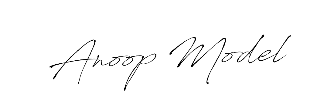 How to make Anoop Model name signature. Use Antro_Vectra style for creating short signs online. This is the latest handwritten sign. Anoop Model signature style 6 images and pictures png