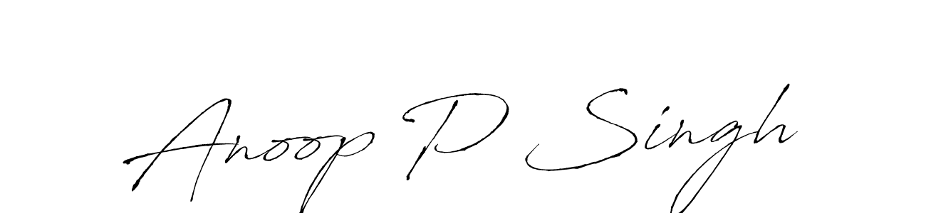 Also we have Anoop P Singh name is the best signature style. Create professional handwritten signature collection using Antro_Vectra autograph style. Anoop P Singh signature style 6 images and pictures png